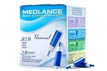 Ланцет / скарифікатор автоматичний 21G / 1.8 мм Medlance plus (Медланс плюс) універсальний (universal) 40843 фото