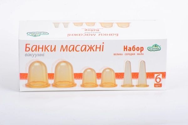 Набор массажных банок пневматических БМПН 6 Чудесник 56748 фото
