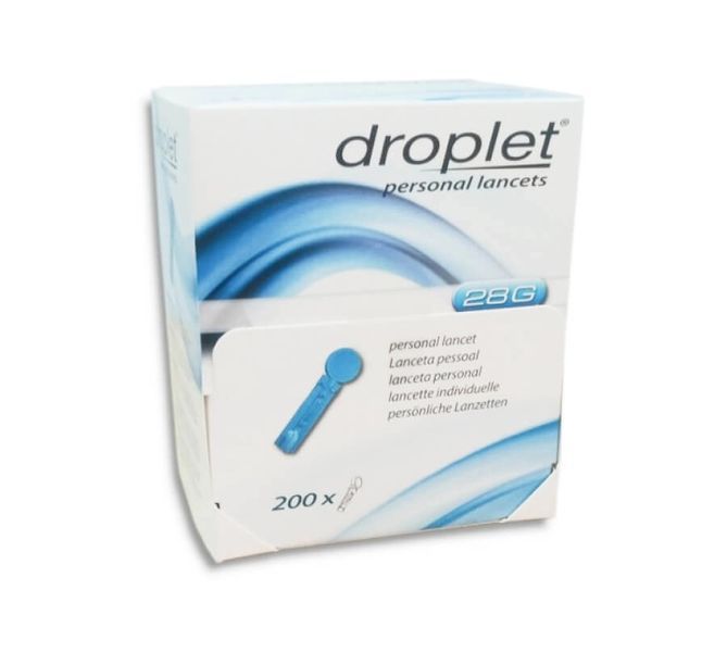 Голки для глюкометра (ланцети) Дроплет 28G (0,36 мм) Droplet 200 шт 20005 фото