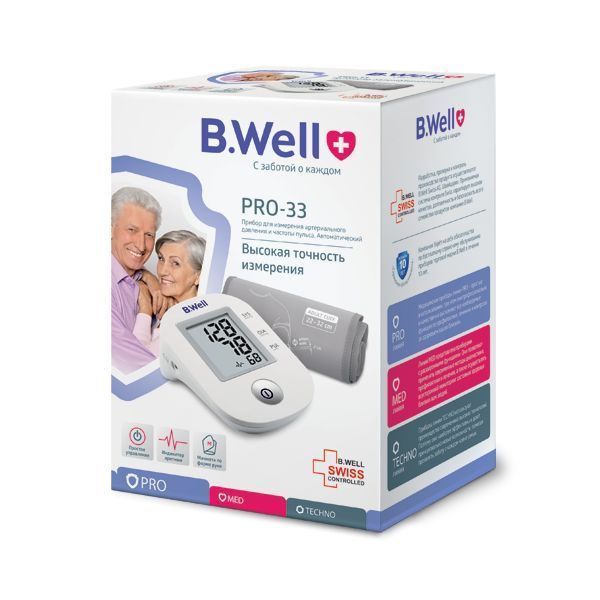 Автоматичний тонометр B.Well PRO-33 (манжета 22-32 см) 7032 фото