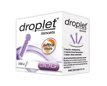 Голки для глюкометра (ланцети) Droplet 30G (0.31 mm) №100 387 фото