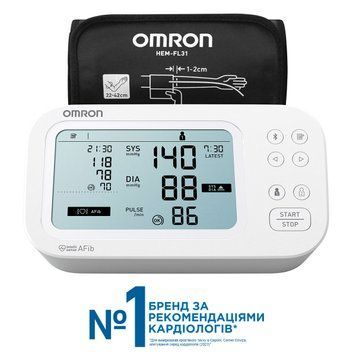 Автоматический тонометр на плечо OMRON M6 Comfort AFib (HEM-7380-E) OMRON-HEM-7380-E фото