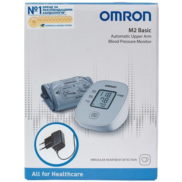 Автоматический тонометр на плечо OMRON M2 Basic с адаптером (HEM-7121J-E) OMRON-HEM-7121J-E-ADAPTER фото