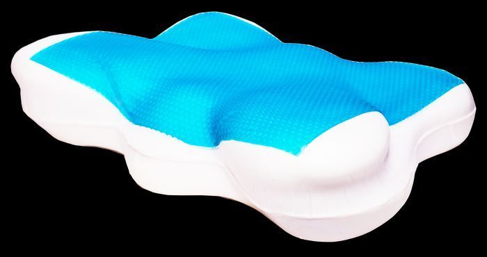 Ортопедична подушка з ефектом пам'яті та гелевою вставкою "Butterfly Gel" 59х39х14см J2539G 39x59 см J2539G фото