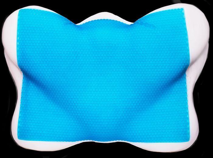 Ортопедична подушка з ефектом пам'яті та гелевою вставкою "Butterfly Gel" 59х39х14см J2539G 39x59 см J2539G фото
