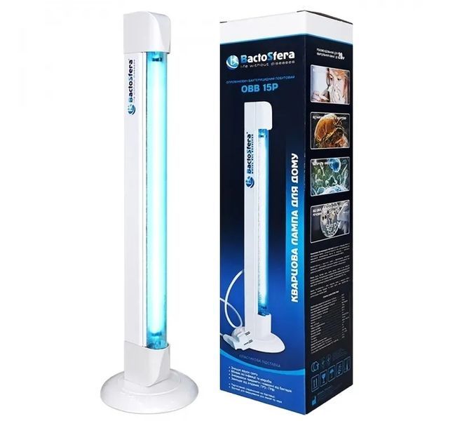 Кварцевая лампа OBB 15P OZONE FREE (Для дома и квартиры, до 20 м2) 150002 фото