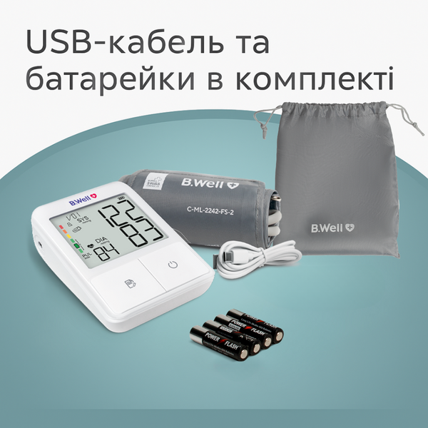 Автоматический тонометр B.Well MED-50 с манжетой M-L 22-42 см MED-50/M-L фото