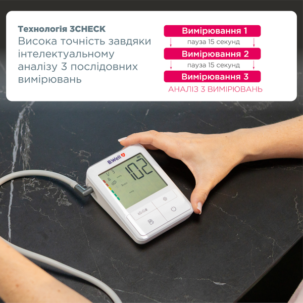 Автоматический тонометр B.Well MED-51 с адаптером и манжетой M-L 22-42 см MED-51/adapter фото
